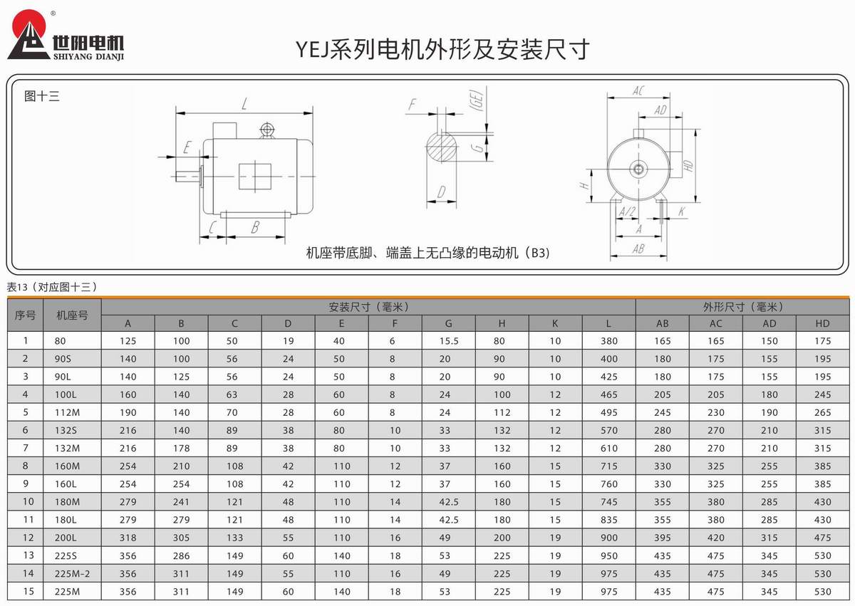 電磁制動電動機(jī)  YEJ系列 02